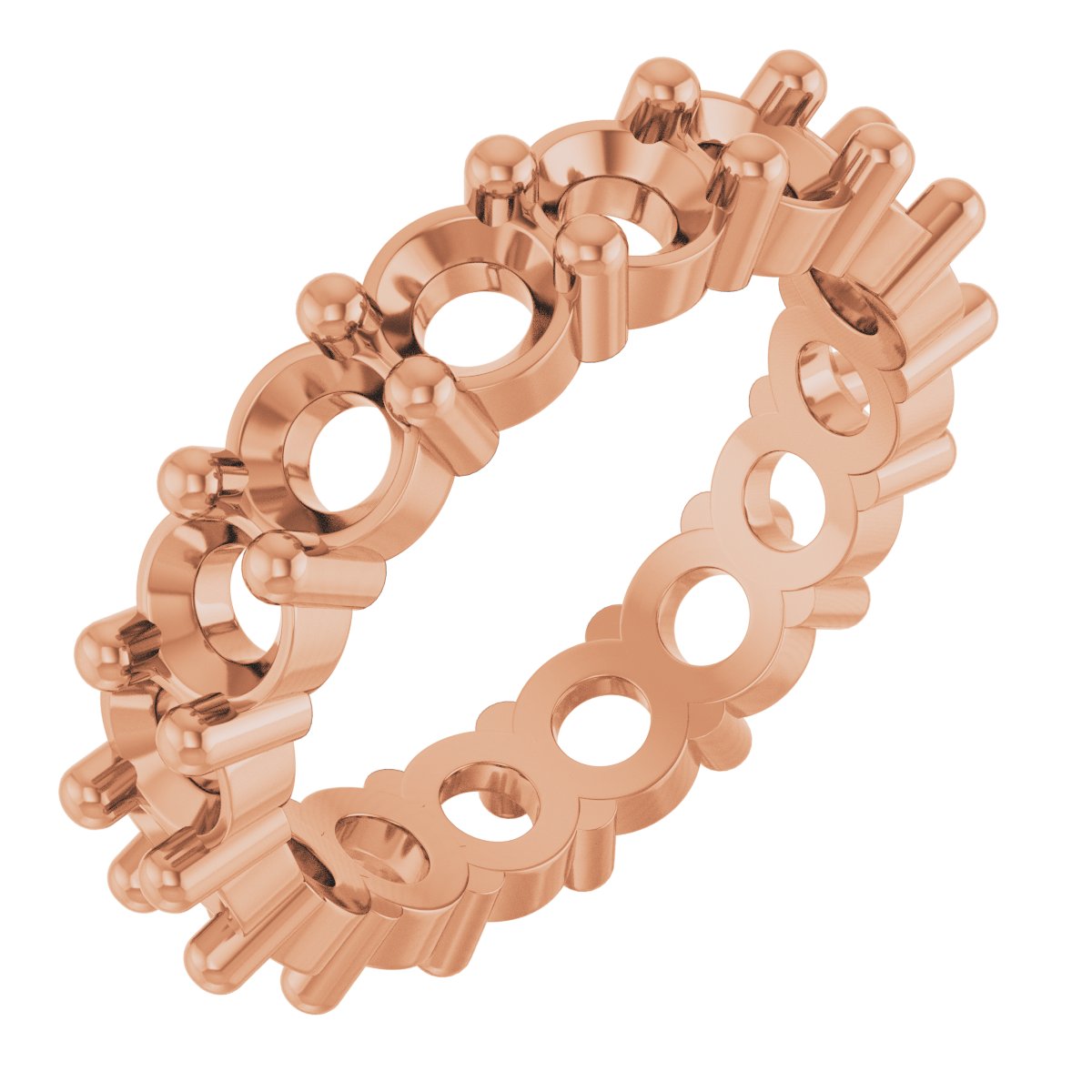 Shared-Prong Eternity Band