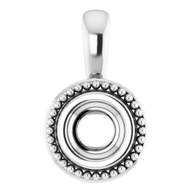 Bezel-Set Solitaire Pendant