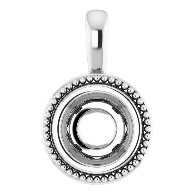 Bezel-Set Solitaire Pendant