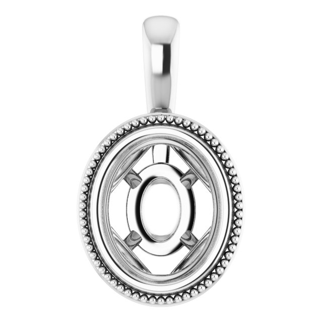 Bezel-Set Solitaire Pendant