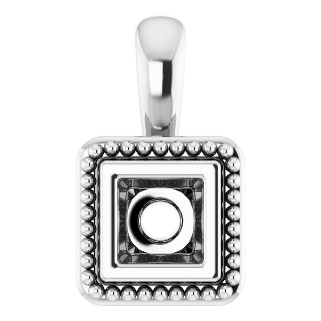 Bezel-Set Solitaire Pendant