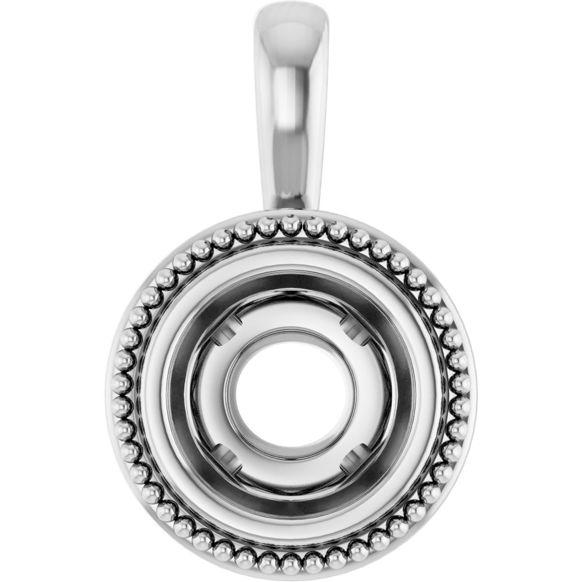 Bezel-Set Solitaire Pendant