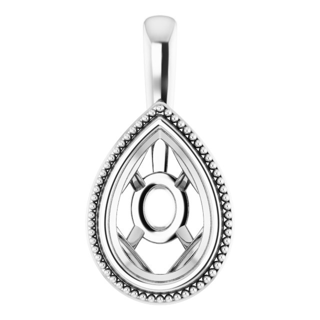 Bezel-Set Solitaire Pendant