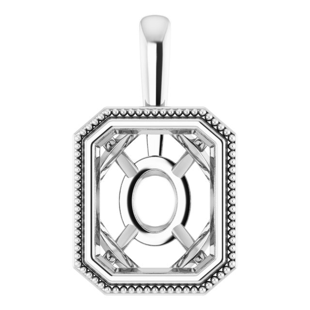 Bezel-Set Solitaire Pendant