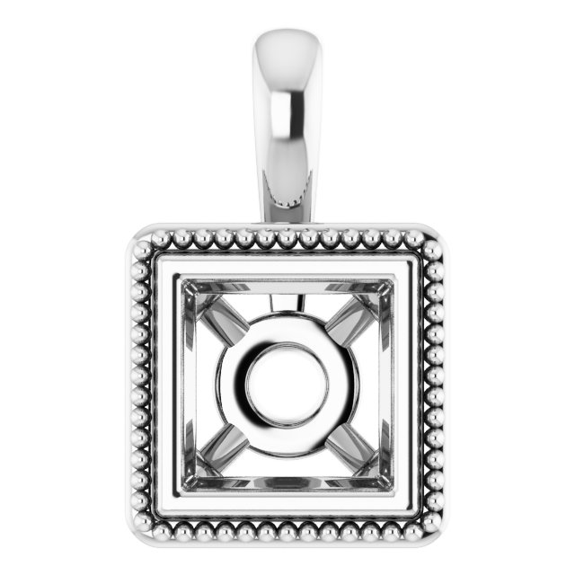 Bezel-Set Solitaire Pendant