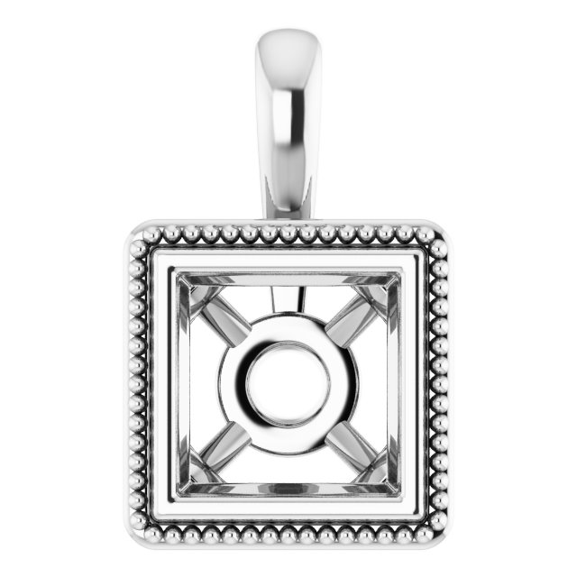 Bezel-Set Solitaire Pendant