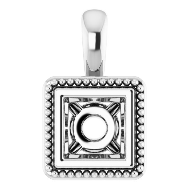 Bezel-Set Solitaire Pendant