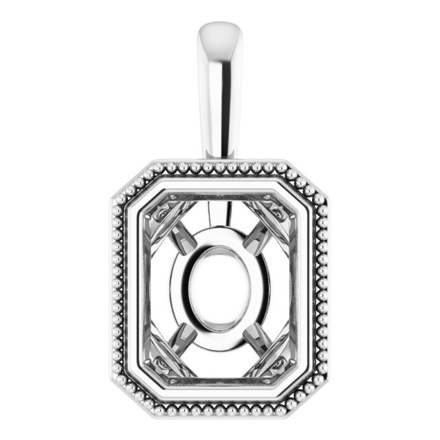 Bezel-Set Solitaire Pendant