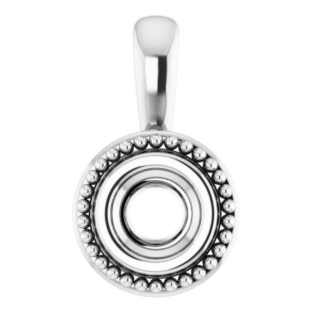 Bezel-Set Solitaire Pendant