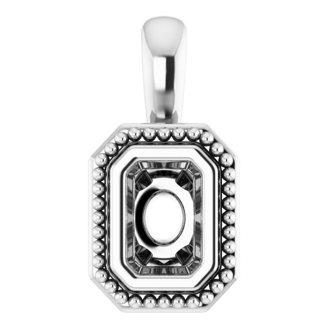 Bezel-Set Solitaire Pendant