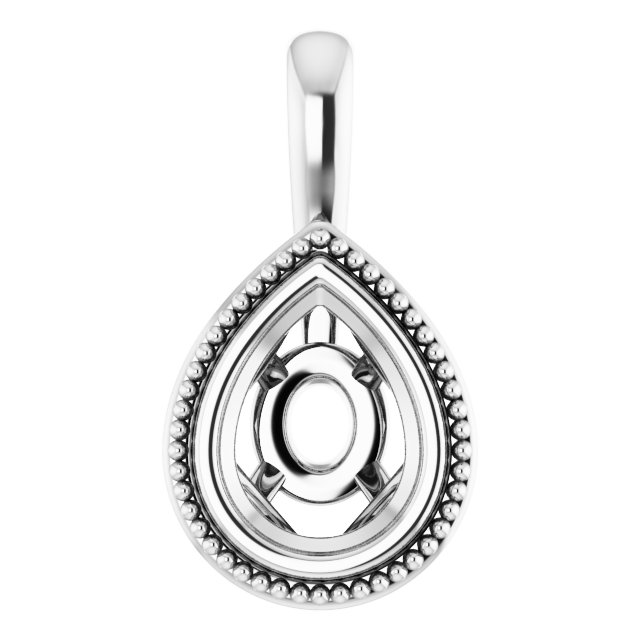 Bezel-Set Solitaire Pendant