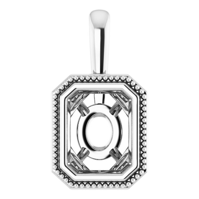 Bezel-Set Solitaire Pendant