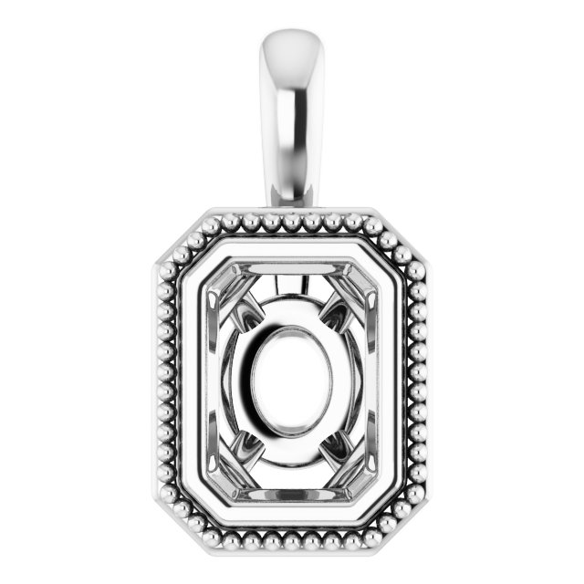 Bezel-Set Solitaire Pendant