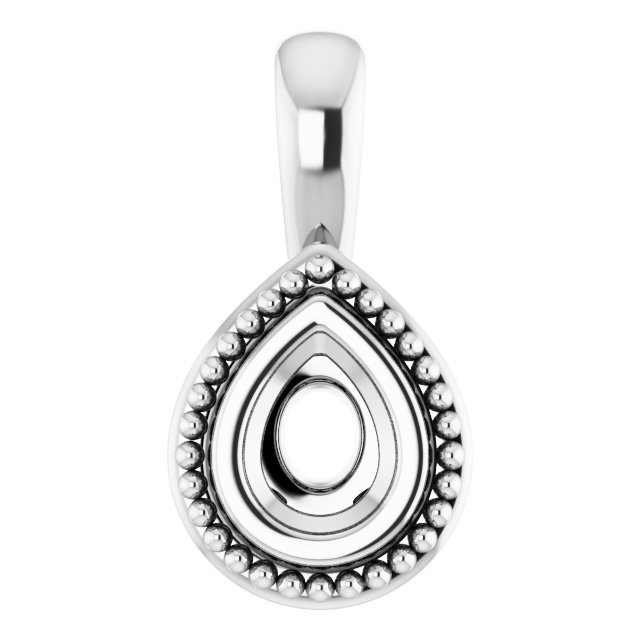 Bezel-Set Solitaire Pendant