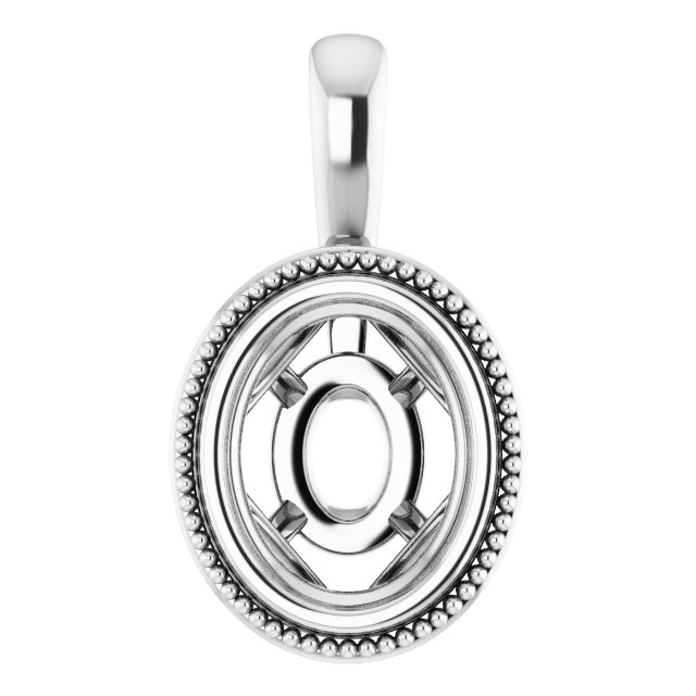 Bezel-Set Solitaire Pendant