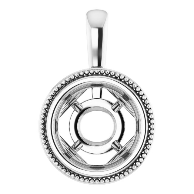 Bezel-Set Solitaire Pendant