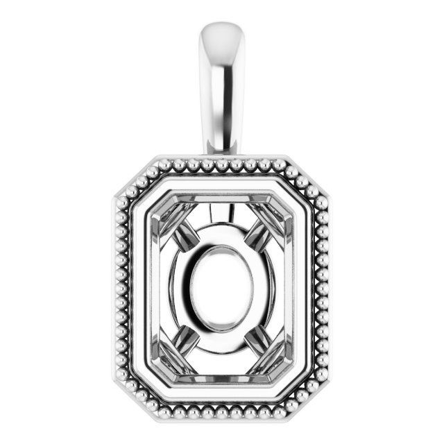Bezel-Set Solitaire Pendant