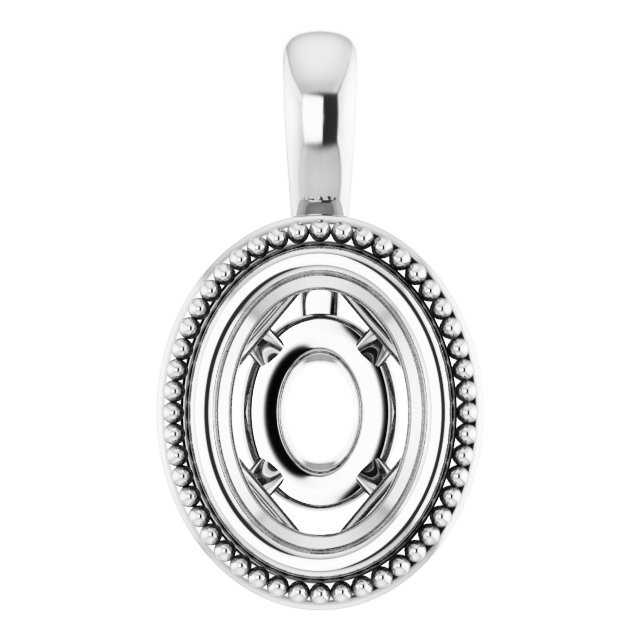 Bezel-Set Solitaire Pendant