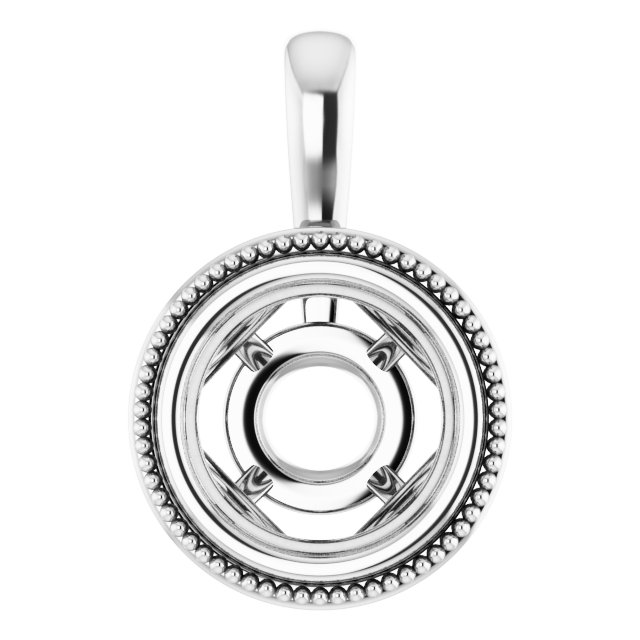 Bezel-Set Solitaire Pendant