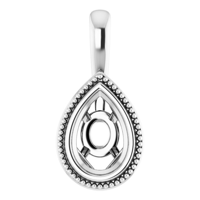 Bezel-Set Solitaire Pendant