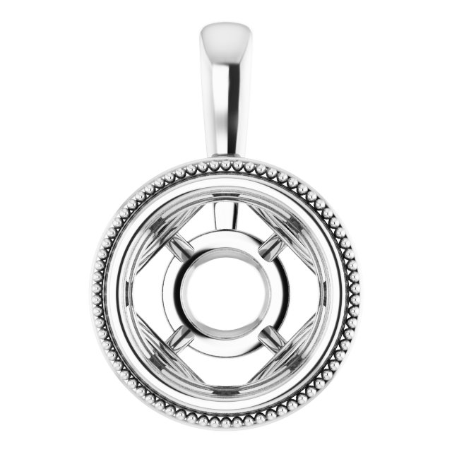 Bezel-Set Solitaire Pendant