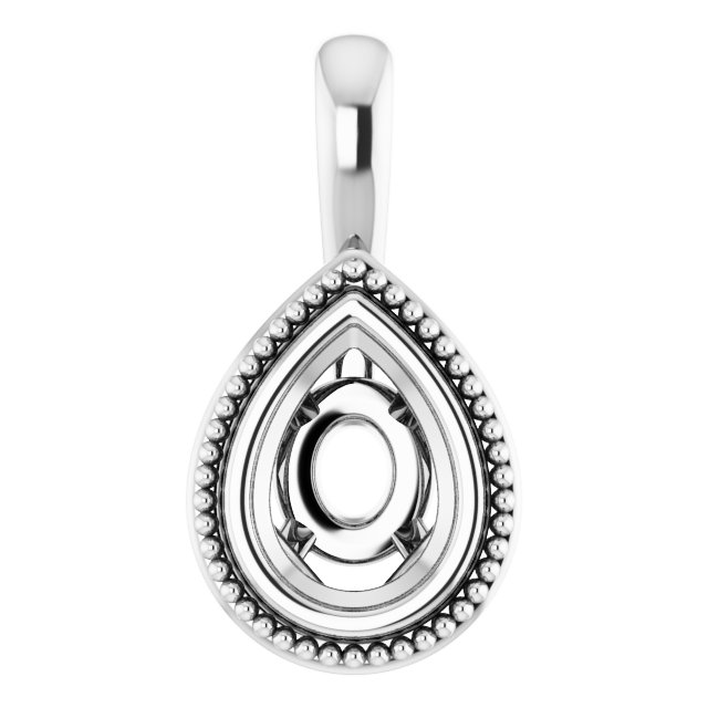 Bezel-Set Solitaire Pendant