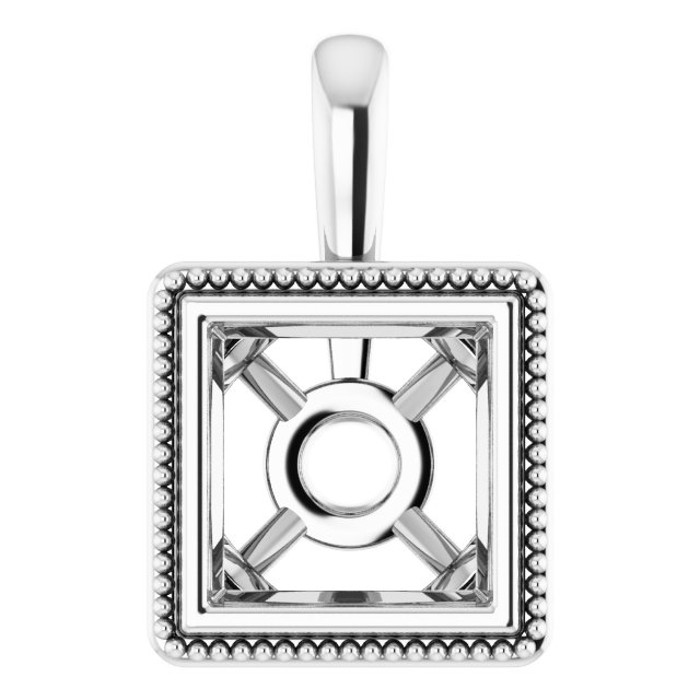 Bezel-Set Solitaire Pendant