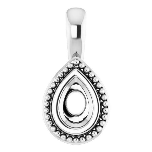 Bezel-Set Solitaire Pendant