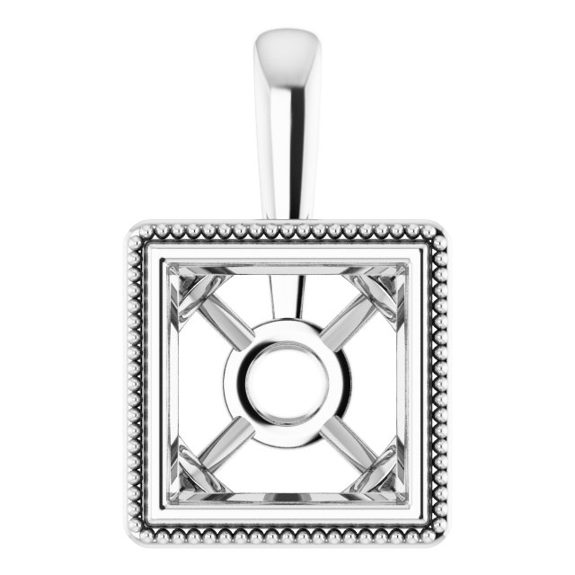 Bezel-Set Solitaire Pendant