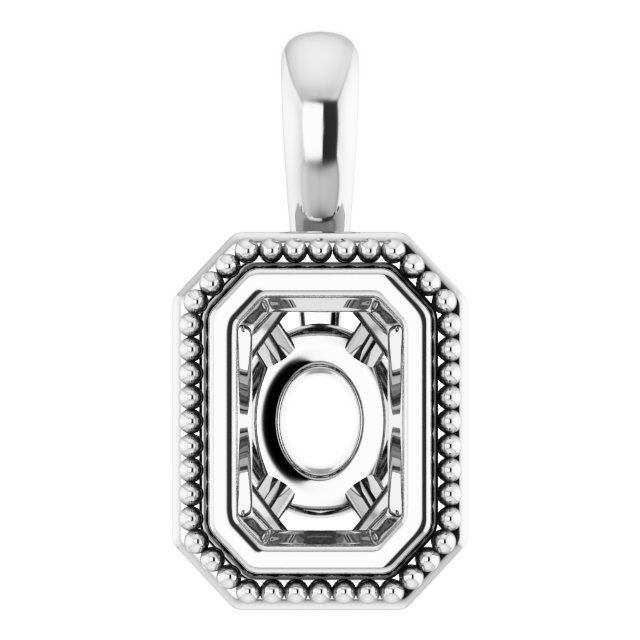 Bezel-Set Solitaire Pendant