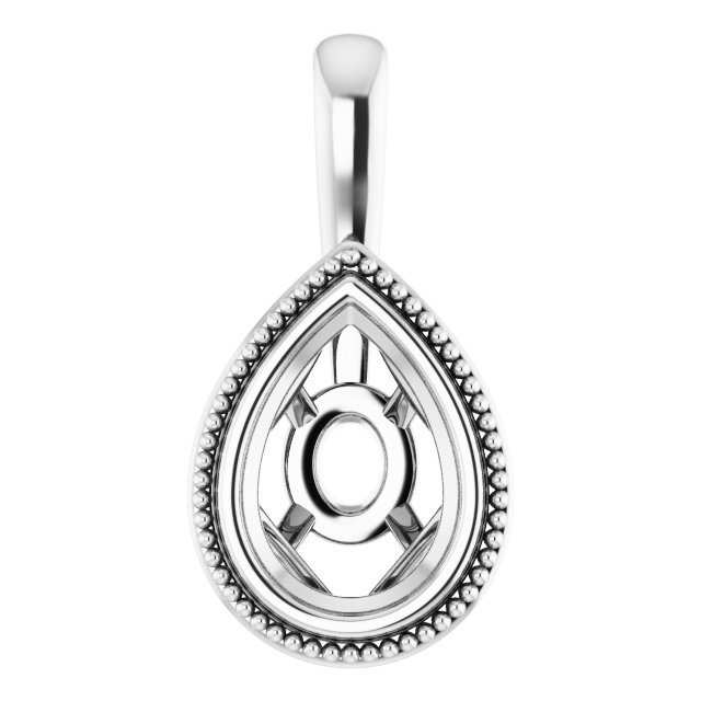Bezel-Set Solitaire Pendant