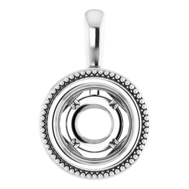 Bezel-Set Solitaire Pendant