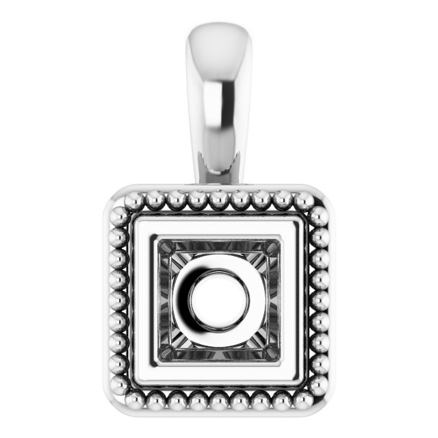 Bezel-Set Solitaire Pendant