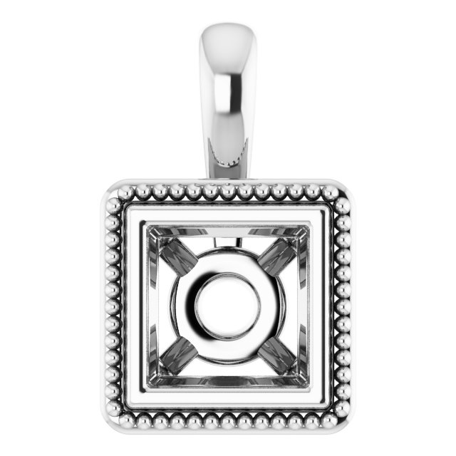 Bezel-Set Solitaire Pendant