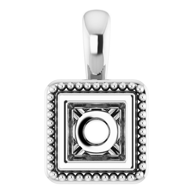 Bezel-Set Solitaire Pendant