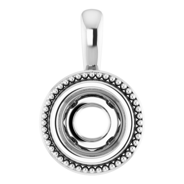 Bezel-Set Solitaire Pendant