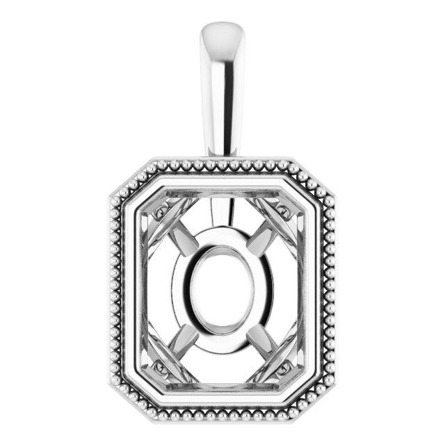 Bezel-Set Solitaire Pendant