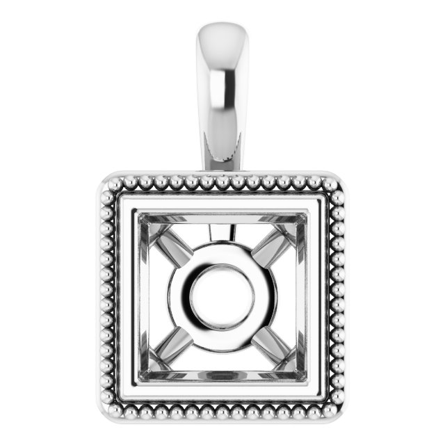 Bezel-Set Solitaire Pendant