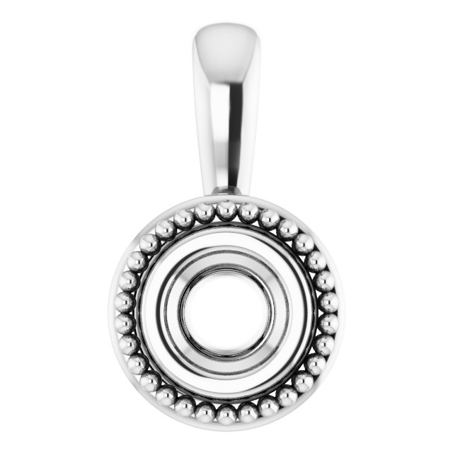 Bezel-Set Solitaire Pendant