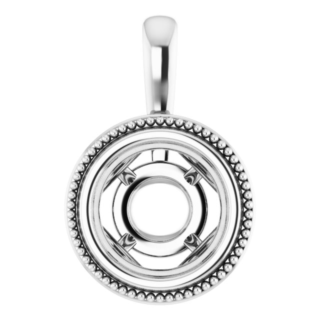 Bezel-Set Solitaire Pendant