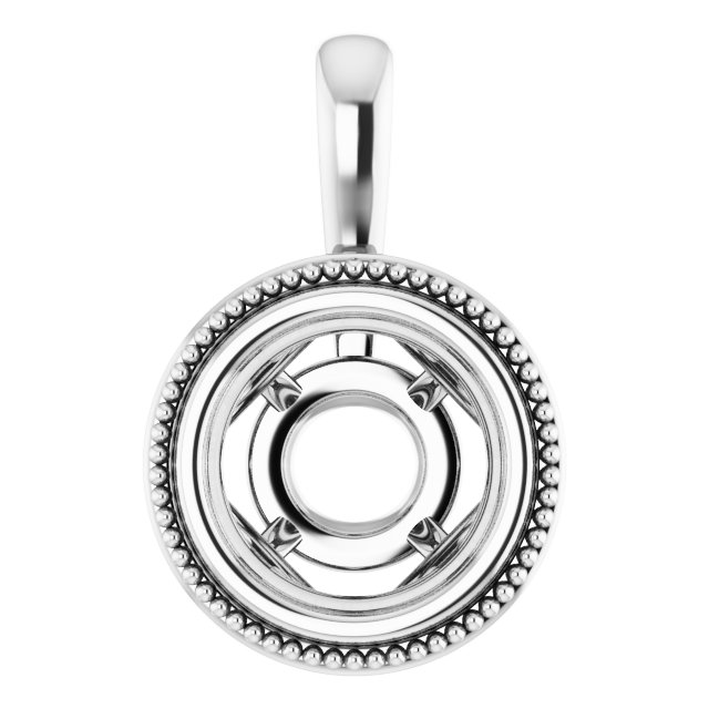 Bezel-Set Solitaire Pendant