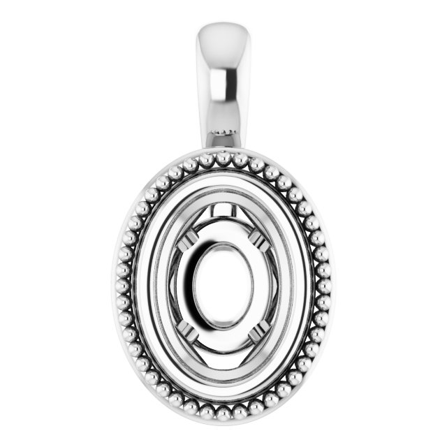 Bezel-Set Solitaire Pendant