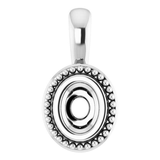 Bezel-Set Solitaire Pendant