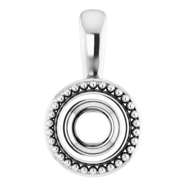Bezel-Set Solitaire Pendant