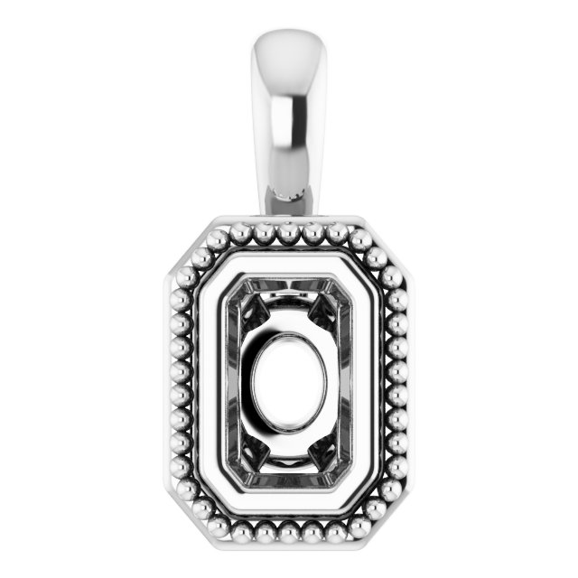 Bezel-Set Solitaire Pendant