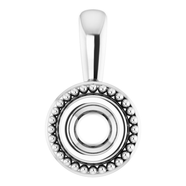 Bezel-Set Solitaire Pendant