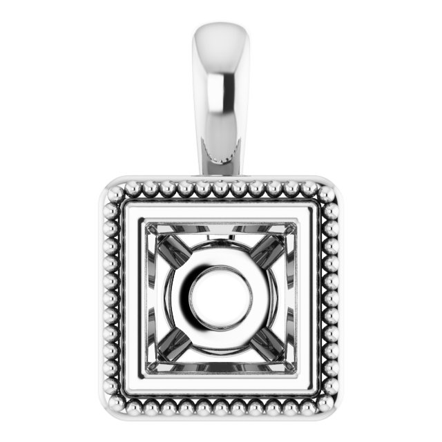 Bezel-Set Solitaire Pendant