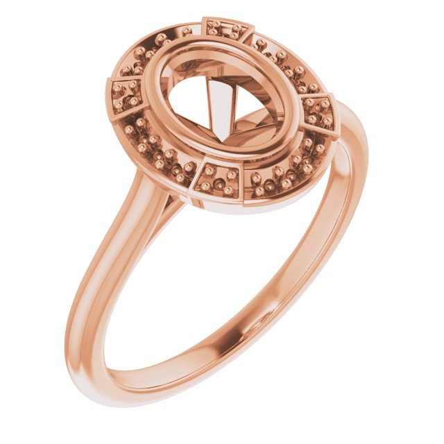 Bezel-Set Halo-Style Engagement Ring