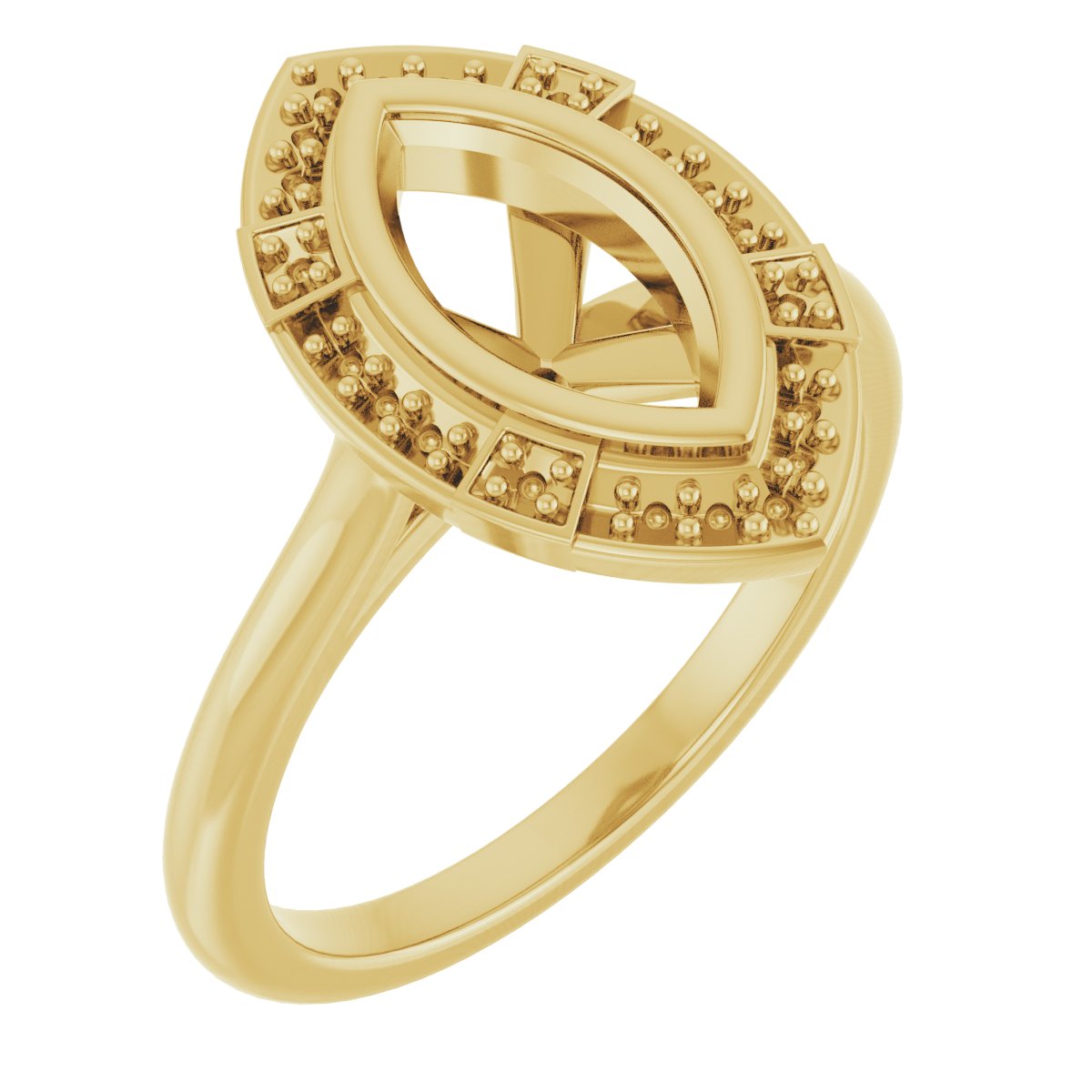 Bezel-Set Halo-Style Engagement Ring