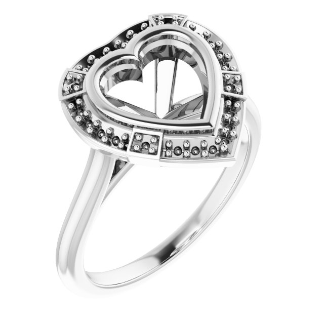 Bezel-Set Halo-Style Engagement Ring